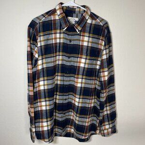 NWT St. John’s Bay Super Soft Flannel Plaid Long Sleeve shirt Cotton Large NEW